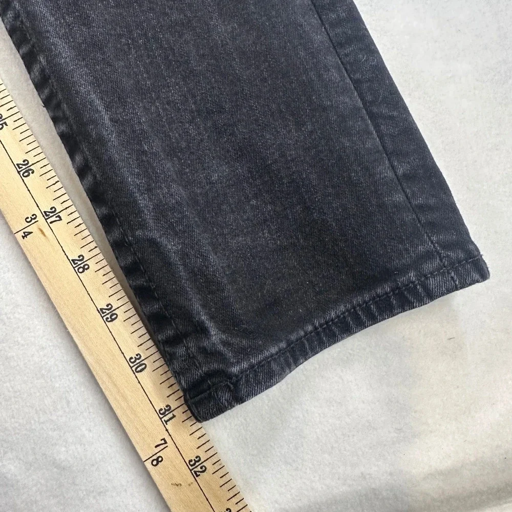 True Religion Geno Relaxed Slim Jeans Black Wash Denim 102158 Size 28x31 Mens